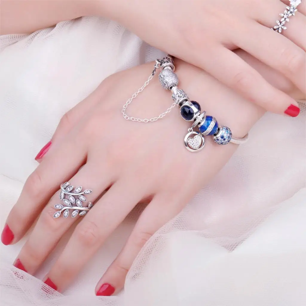 Jewelrypalace Серебряный цветок безопасности цепь серебро 925 пробы подарки для Для женщин Юбилей подарки Модные украшения Лидер продаж