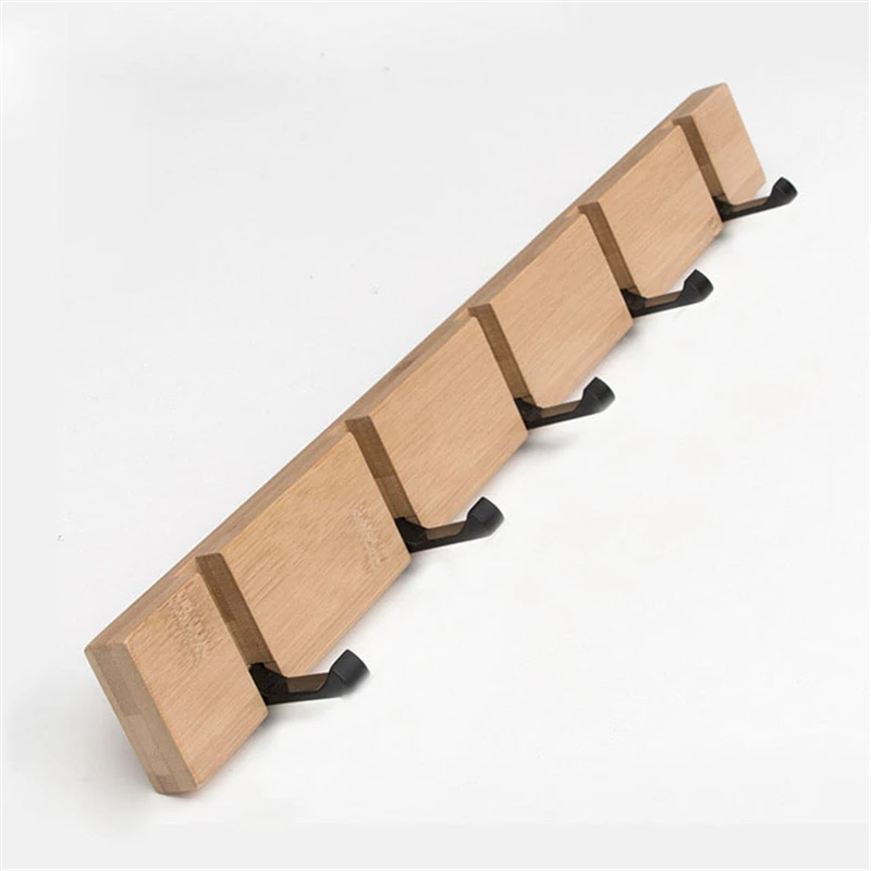 Wall Clothes Hooks Solid Wood Wall Hooks Towel Coat Clothes Rack Hooks Shelf Living Room Wall