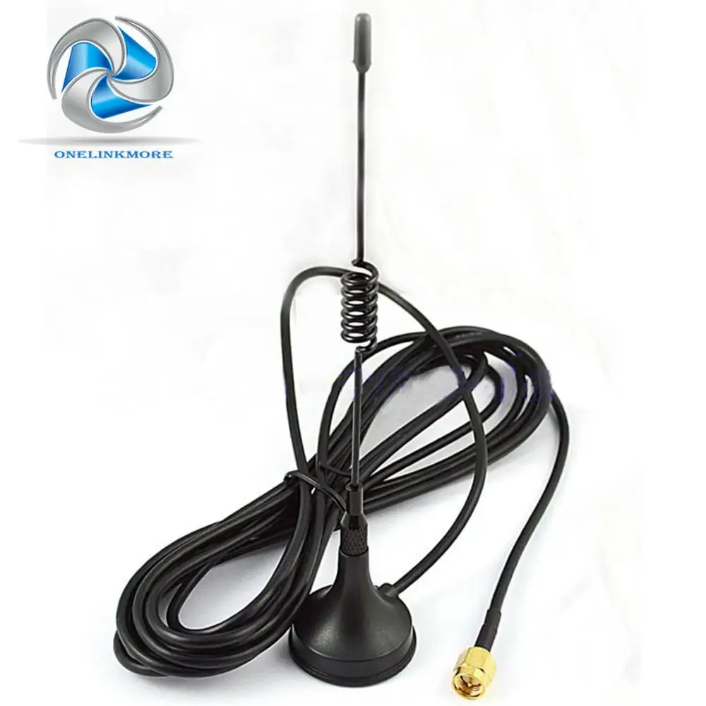 Антенна 5 дБи 433 МГц 2 шт./Лот GSM SMA разъем с магнитной основой для усилителя