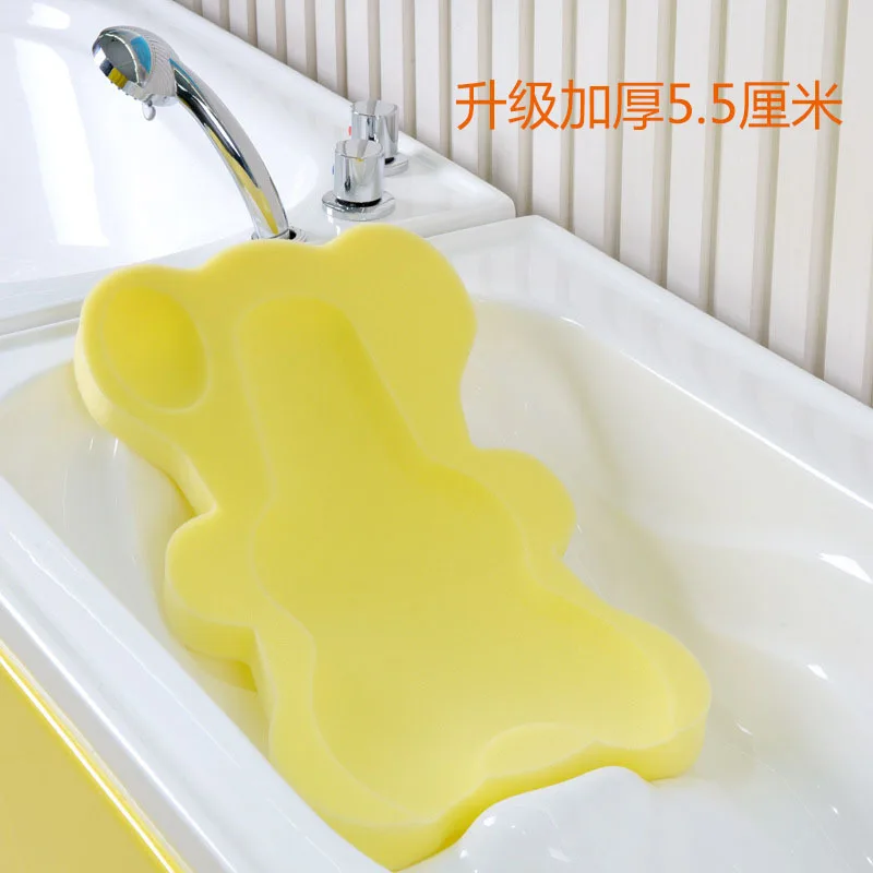 

Infant Baby Bath Sponge Mat Swimming Pool Newborns Net Bath Frame Pocket Beds Bathtub for Anti-slip Thick