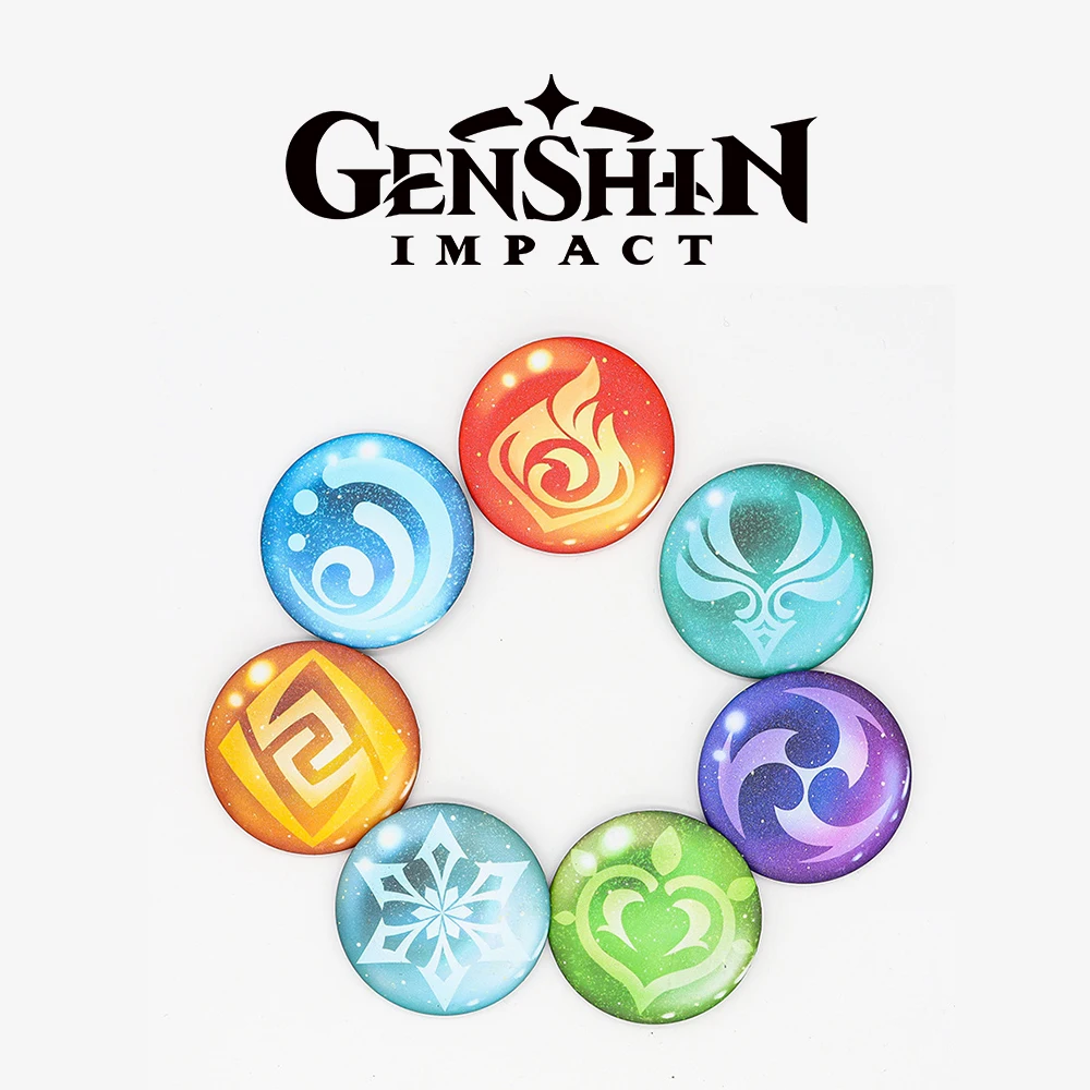 Genshin Impact Elemental Badge Electro Cryo Hydro Geo Brooch Pin Cosplay  Badge Accessories For Clothes Backpack Decoration Gift|Pins & Badges| -  AliExpress