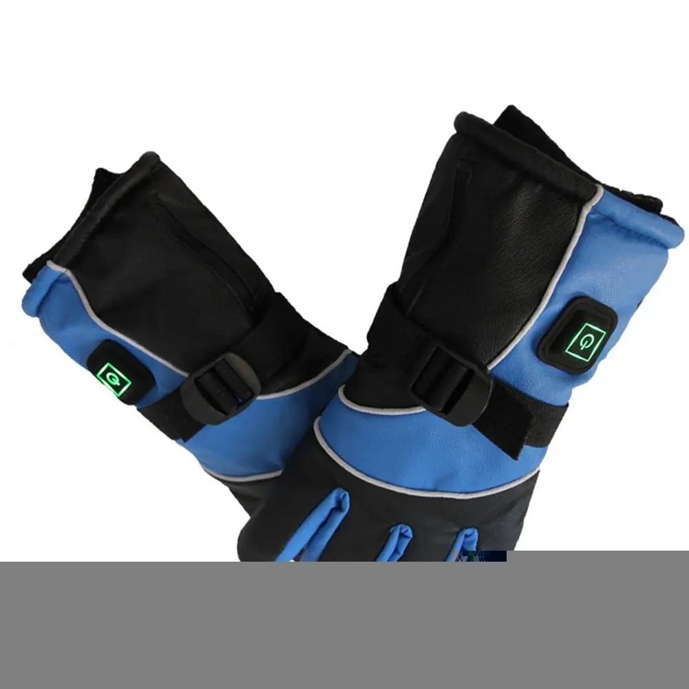 1 пара, зимние USB грелки для рук, электрические перчатки, водонепроницаемые перчатки с подогревом, литиевые батареи для мотоцикла, лыжные