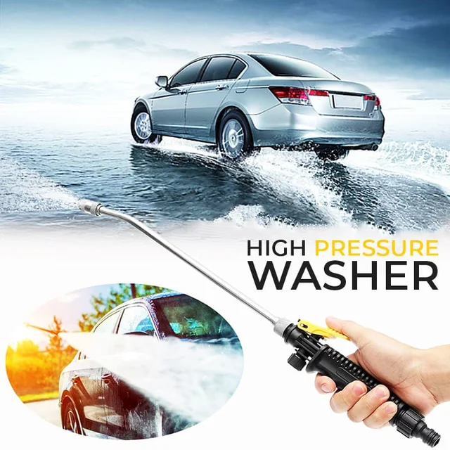 2-in-1 High Pressure Washer Metal Water Gun High Pressure Power Car Washer Spray Car Washing Tools Garden Water Washer Spray Gun 4