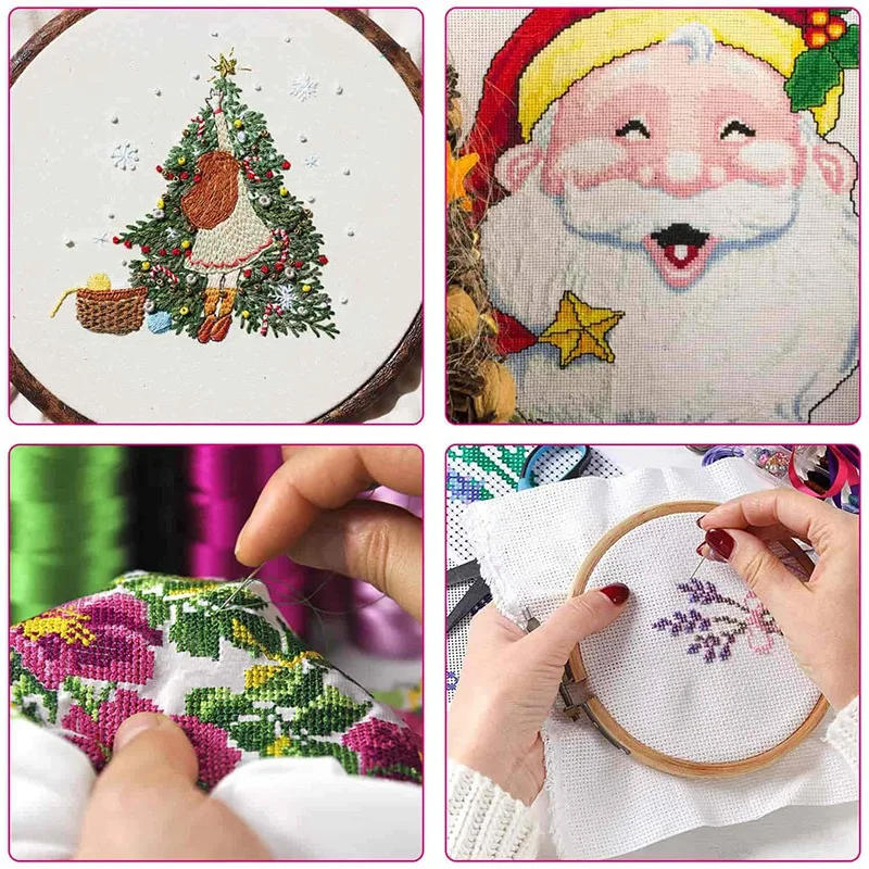 

Friendship Bracelet String, 100 Colors Embroidery Floss Cross Stitch Thread Supplies Kit with 39 Pcs Cross Stitch Tool and 400 B