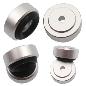 

4pcs Professional Speaker Isolation Feet Aluminum Isolation Feet Pad Stand For DAC CD Player Turntable Radio Amplifier 20x8mm