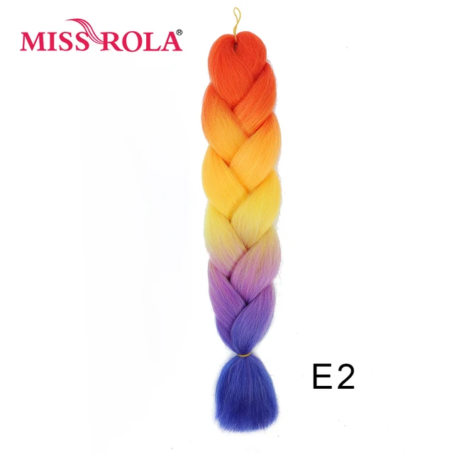 New Colors Synthetic Glowing Hair Twist Braids Ombre Color For white Women Braiding Hair Extensions Jumbo Braids KaneKalon Hair E2