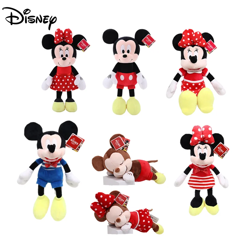30 30cm Disney Mickey Mouse Minnie Mouse Plush Toys Kawaii Mickey Mouse Toys Stuffed Plush Toy Dolls for Children Birthday Gifts
