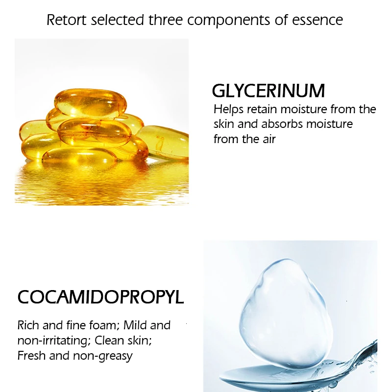 SENANA Hyaluronic Acid Facial Cleanser Remove Acne Blackhead Deep Cleansing Control oil Moisturizing Nourish Blemish Skin 5