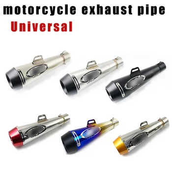 

38-51mm Universal Motorcycle Exhaust Muffler Pipe escape moto For M4 Yamaha R6 For Kawasaki For Honda CBR1000