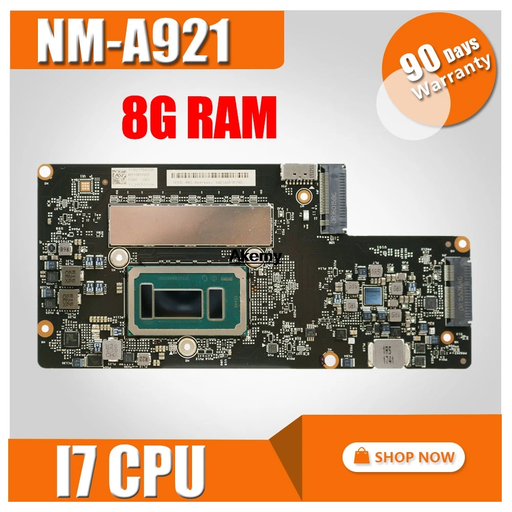 900-13isk2 материнская плата для ноутбука For Lenovo yoga900-13ISK 900-13ISK2 I7-6560U 8 Гб NM-A921 100%