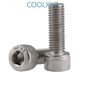 

304 Stainless Steel Fine Teeth Hexagon Screw /DIN912 Cup Head Hexagon Bolt M6 M8 M10 5PCS