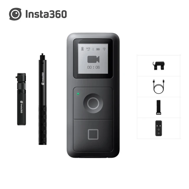 Palo para Selfie Stick Invisible + Trípode + Mango Insta360 Kit Bullet  Time/ Negro