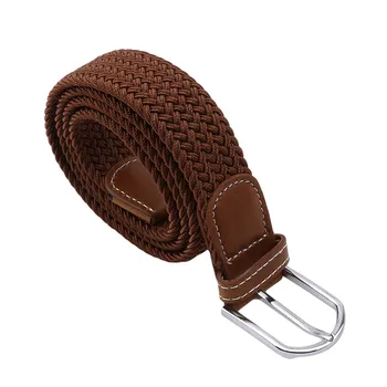 

Multi-color optional high quality woven elastic canvas belt for ladies knit casual pants belt for adult