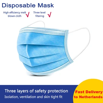 

Anti Droplet Disposable dustproof Face Mask 3 Layer Non Woven Mouth Masks Dustproof Earloop For Comfortable Mask Cover Anti-dust