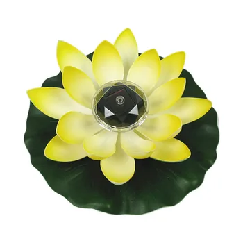 

Solar Lotus Light LED Garden Pool Lamp Water Resistant Outdoor Floating Pond Night Light Auto On/Off for Garden Pool Party Gift