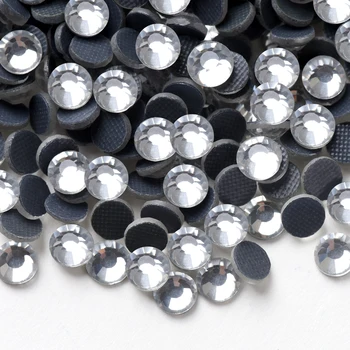 

288pcs-1440pcs Hot Fix Rhinestones Decoration/ White Clear Glitters DIY Bag&shoes Decorations Hot Fix Rhinestones Flatback New