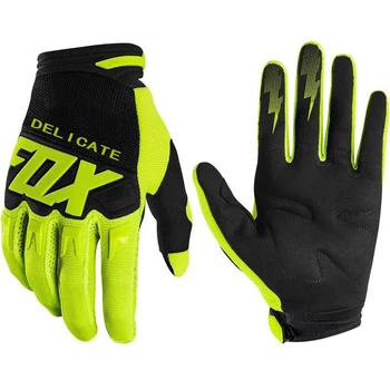 

Delicate Fox Motorcycle Fluo Black Glove Motorbike Motocross Mountain Bicycle Dirtpaw 360/180 Race Gloves