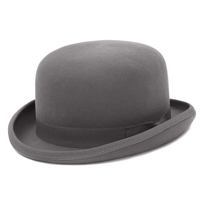 wool fedora hat GEMVIE 4 Colors 100% Wool Felt Derby Bowler Hat For Men Women Satin Lined Fashion Party Formal Fedora Costume Magician Hat black fedora