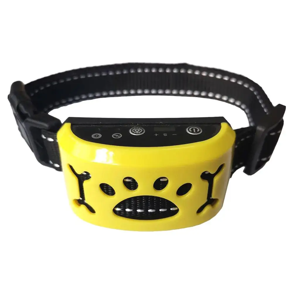 

Automatic Effective Waterproof Pet Dog Anti Bark Collar USB Rechargeable Stop Barking Dog Ultrasonic Training Collars