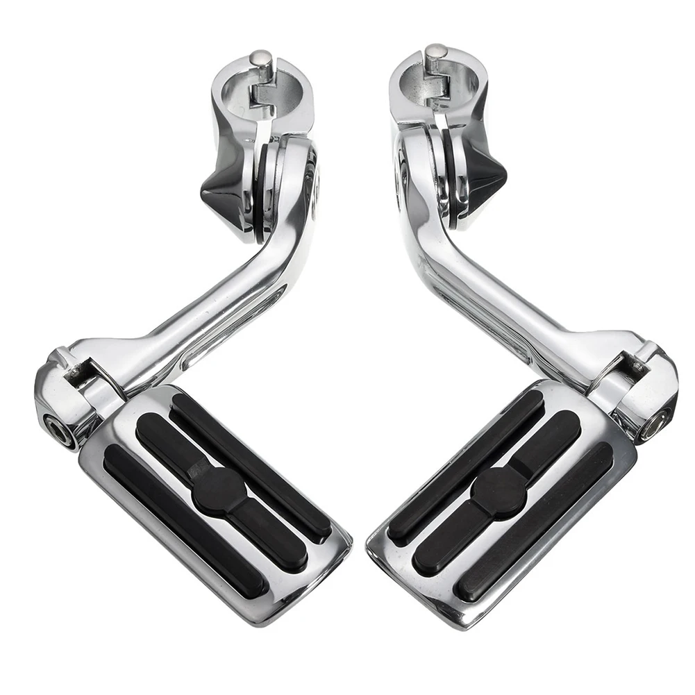 2Pcs 32mm Universal Aluminum Alloy Motorcycle Foot Peg Pedal Footrest for Harleys Foot Pegs Pedal Passenger Rearsets