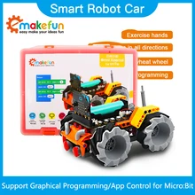 

Smart Robot Car Kit Xiaomai for Micro:bit Robotics Educational kit,Support Makecode Programming,APP and Infrared Remote Control