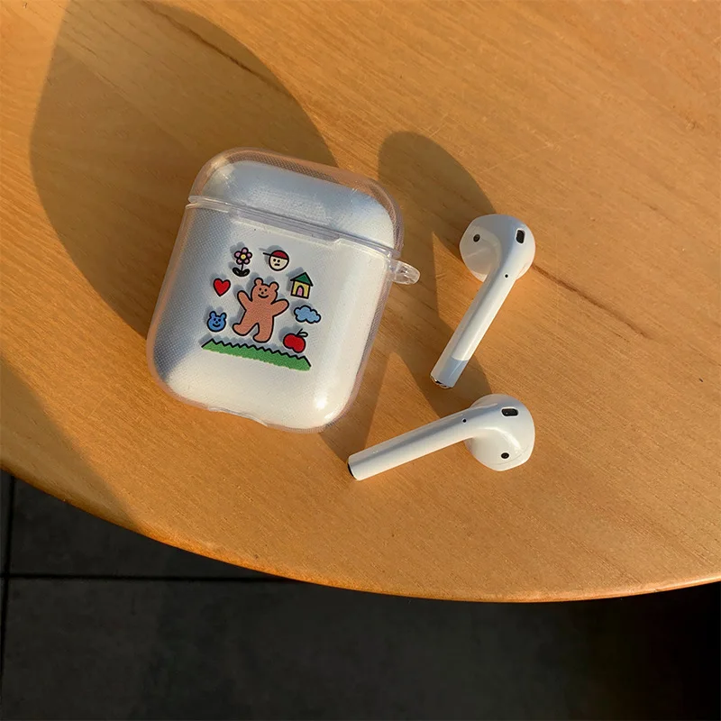 Case For AirPods 2 1 Case Cover Coque Wireless Bluetooth headphones Transparent PC Hard Cover On Air Pods Apple Funda Capa Case For AirPods 2 1 Case Cover Coque Wireless Bluetooth headphones Transparent PC Hard Cover On Air Pods Apple Funda Capa