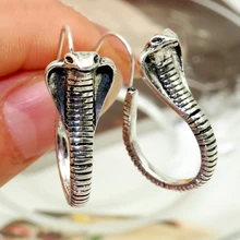 2 шт./компл. женские модные серьги ретро Кобра серьги набор вечерние ювелирные изделия аксессуары Змея серьги(Цвет: золото, серебро