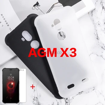 Перейти на Алиэкспресс и купить Чехол из закаленного стекла для AGM X3, чехол для AGM X3 Geek Edition, матовый Мягкий силиконовый чехол из ТПУ для AGM X3 Turbo, бампер для телефона