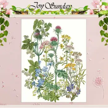 

Wildflowers flower patterns counted 11CT 14CT 18CT Cross Stitch Sets DIY Wholesale Cross-stitch Kits Embroidery Needlework