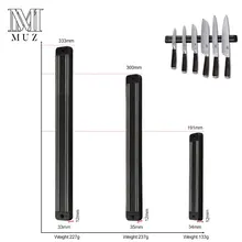 Дамасские и нержавеющая сталь ножи магнитный держатель настенное крепление Черный ABS пластиковый блок магнитный держатель для ножей блок для металлического ножа