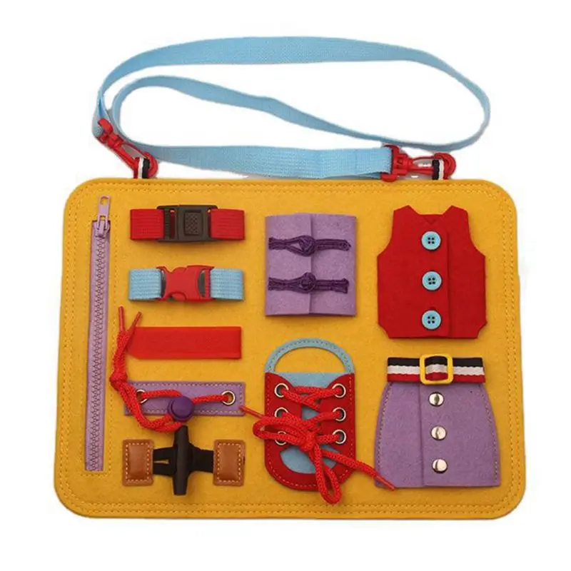 

Baby Montessori Basic Skills Activity Busy Board Educational Learning Aids Toys