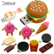 Aliexpress - Hamburger Pendrive 256G Food Sushi Donuts Biscuits USB Device Flash Drive 8GB 16GB 64GB 32GB Pen Drive 128G Cle USB Memory Stick