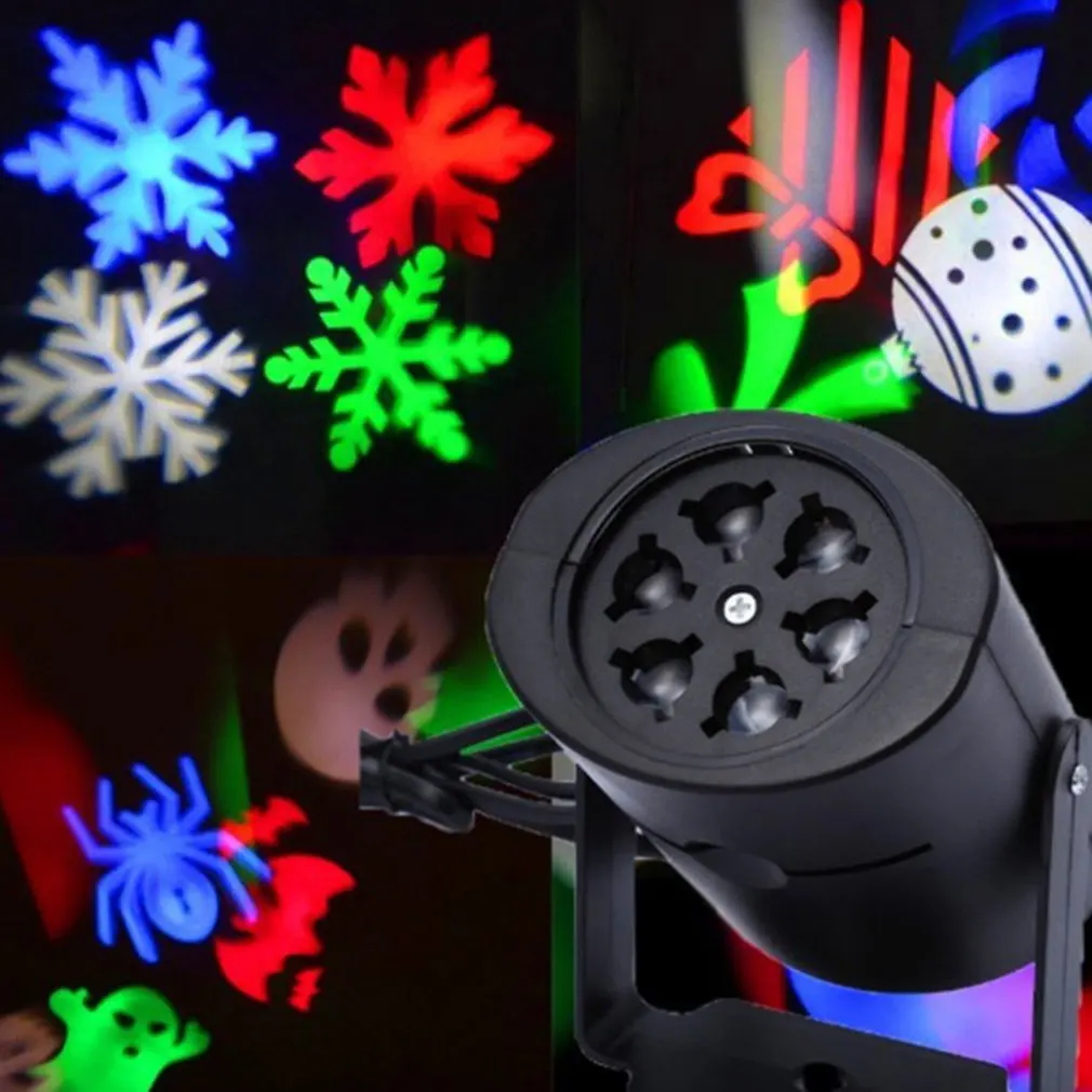 Laser Projector Lamps LED Stage Light Snow for Christmas Party Landscape Garden Lamp Outdoor | Лампы и освещение