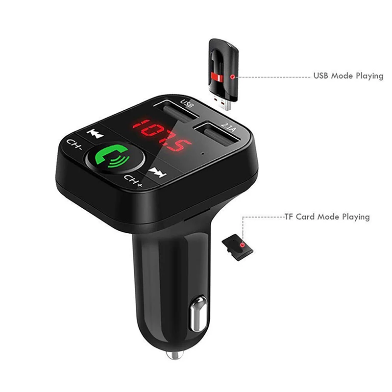 B2 Автомобильный Bluetooth MP3-плеер Hands-free fm-передатчик двойной usb зарядка ЖК-экран беспроводной автомобильный аудиоистема адаптер