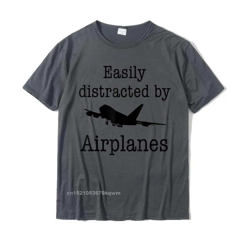 Brand Printing 3D Printed T-Shirt Round Collar 100% Cotton Men T Shirt Short Sleeve Summer/Autumn 3D Printed Tshirts Easily Distracted By Airplanes Funny Pilot Flying Gift T-Shirt__3733 carbon