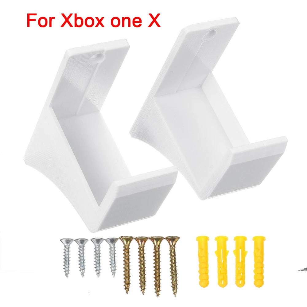 Dual Wall Mount Bracket Set for Gaming Console Accessories with Screw Kit