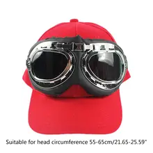 Модная трендовая дикая шляпа для мужчин и женщин, очки пилота, декоративная бейсболка, горячая новинка