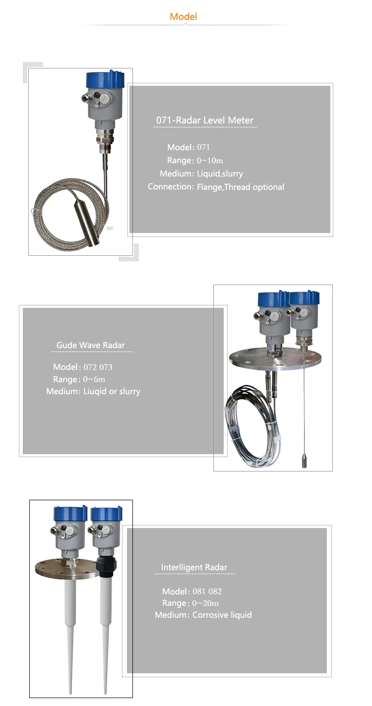 Level Measuring Instrument Radar Type Open Channel River Depth Meter