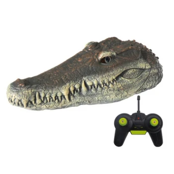 

FBIL-2.4GHz Simulation Crocodile Remote Control Ship Floating Crocodile Remote Control Boat Children Spoof Toy Gift