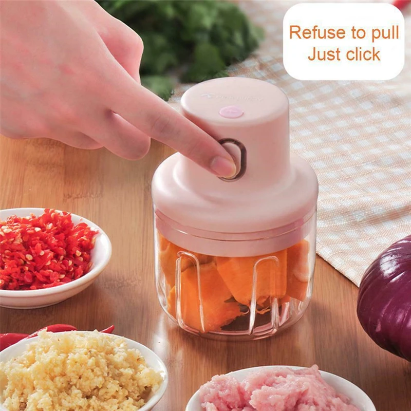 

Electric Food Chopper Garlic Press Manual Garlic Crusher Kitchen Garlic Puller Cutter Meat Fruit Vegetable Chopper Accessories