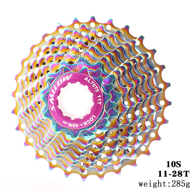 9 S/10 скоростей кассета 11-28T широкое соотношение Радуга свободного хода горный велосипед MTB велосипед кассета легкий полый маховик велосипед