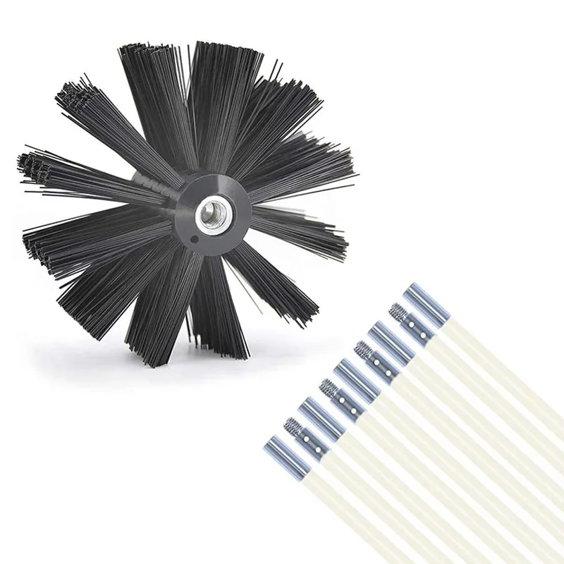 US $24.77 HOT SALE 24 Feet Dryer Duct Cleaning Kit Lint Remover Flexible Dryer Vent Cleaner Kit Chimney Brushes Extends Up To 24 Feet