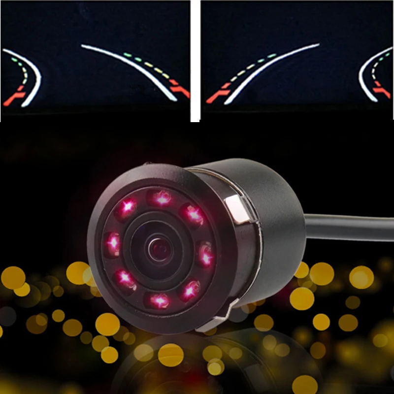 

Car Reversing Camera LED Infrared Night Vision Rear View Automatic Parking Monitoring CCD HD Image Assistance Waterproof Camera