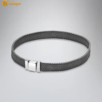 

Volayer 925 Sterling Silver Bracelets Black Pan Reflexions Bracelet Friendship Bangles for Women Jewelry Making Birthday Gift