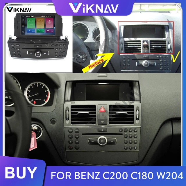 Radio con GPS para coche, reproductor Multimedia con Android 12, CarPlay,  DVD, pantalla HD, para Mercedes Benz C W204 C200 260 300 2011 a 2013 -  AliExpress
