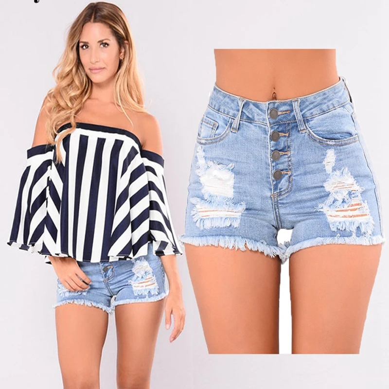 

2020 Nostalgic Distressed Jeans Women's Slim And Versatile Summer New Korean Loose And Versatile Women's Shorts