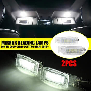 

2PCS White LED Vanity Mirror Light Lamp for Volkswagen for VW Golf EOS for Jetta Passat Polo Scirocco Tiguan for Skoda Superb2
