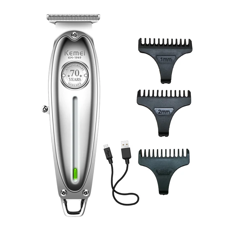 Kemei 1949 All-Metal Hair Trimmer Professional Clipper Rechargeable Men Electric Beard Shaver Hair Cutting Machine For Barber hair clipper hair trimmer