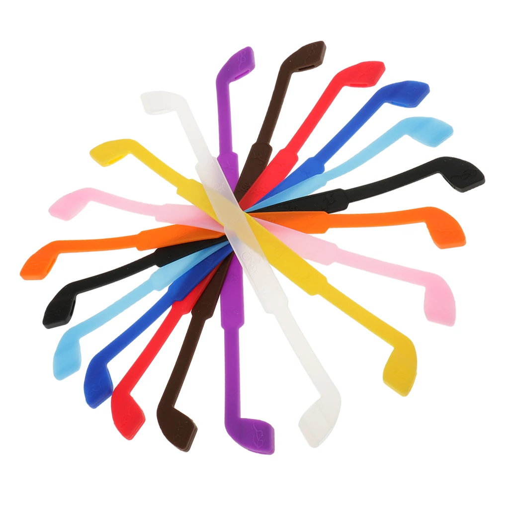 Bulk Lot 10pcs Silicone Eye Glasses Strap Neck Cord Sunglasses Sports Holder Random Color