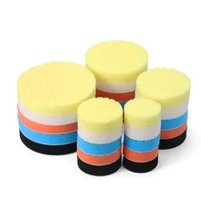 5 шт. 3/4/5/6/7 дюймов Портативный автомобиля полировка полировальная Подложка для губки пены комплект для ваксации щетка для чистки Авто по уходу за телом Инструменты для ремонта